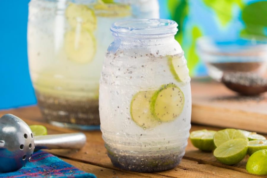 Agua Fresca de Limón con Chía | Con Sal y Azucar