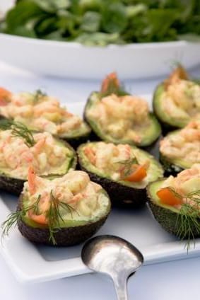Aguacates Rellenos de Camarones
