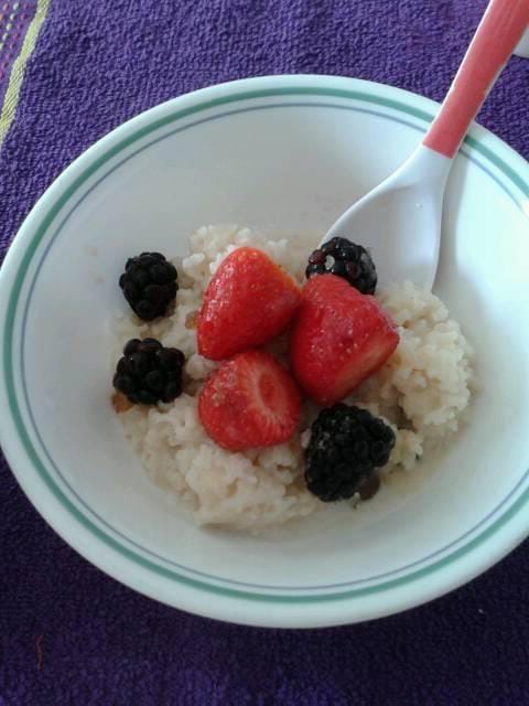 Arroz con Leche y Frutos Rojos