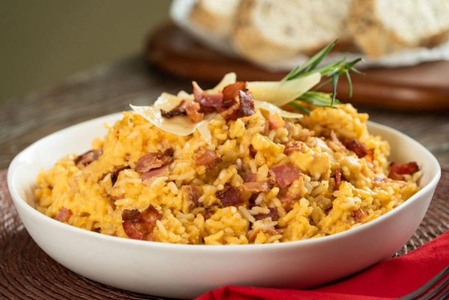 Arroz Cremoso con Tocino y Camote