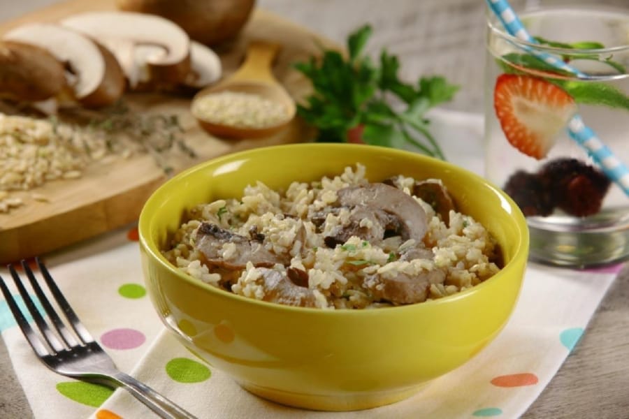 Arroz Integral y Quinoa con Hongos