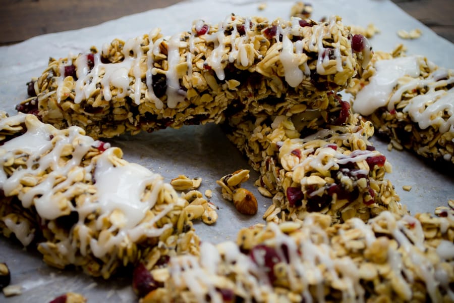 Barritas de Avena, Arándano y Yoghurt 