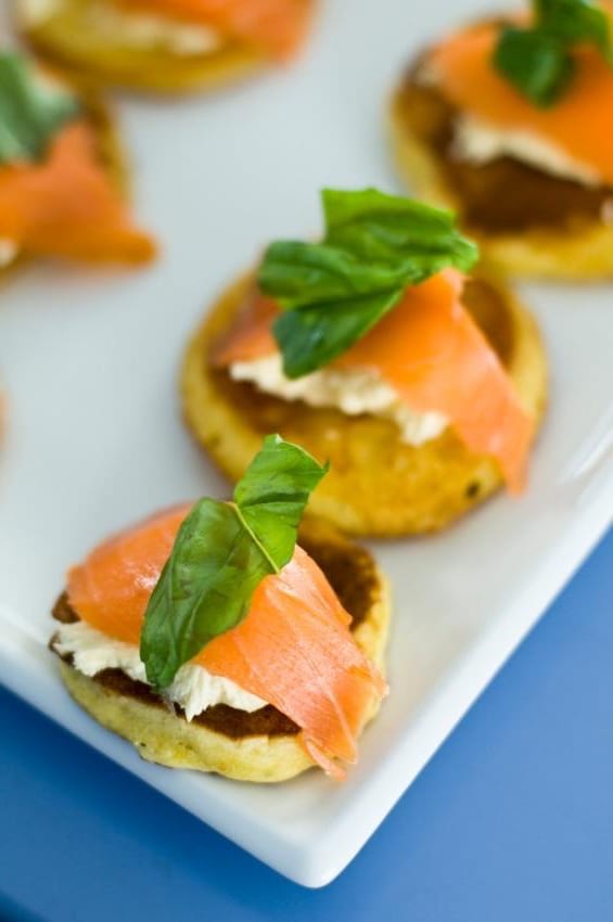 Blinis de Salmon Ahumado