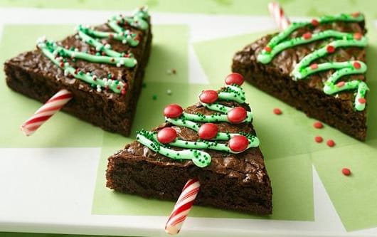 Brownies de Arbolito de Navidad