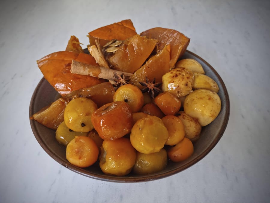 Calabaza en Tacha y Tejocote