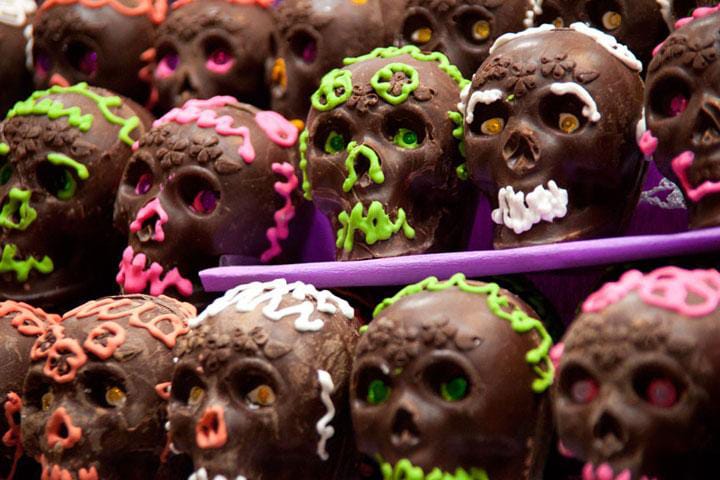 Calaveritas de Chocolate Obscuro