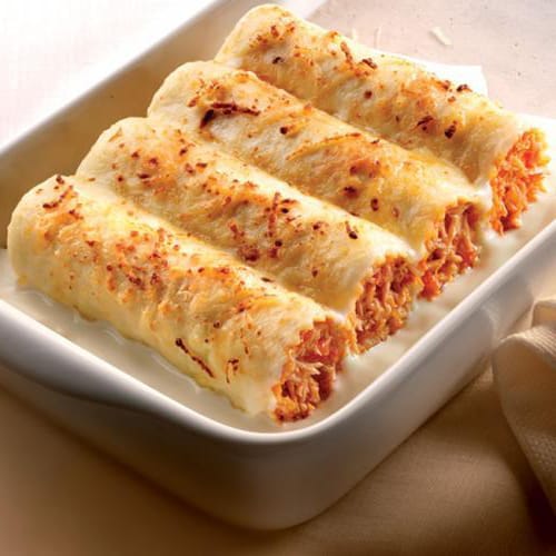 Canelones de Atún con Salsa Bechamel