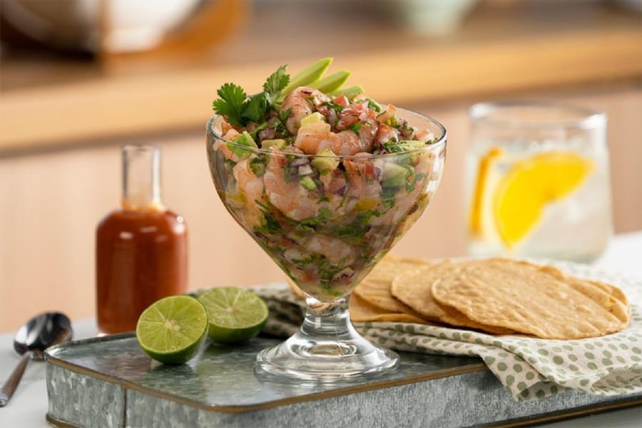 Ceviche de Camarón a la Mexicana