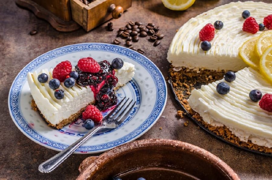 Cheesecake de Limón y Blueberry