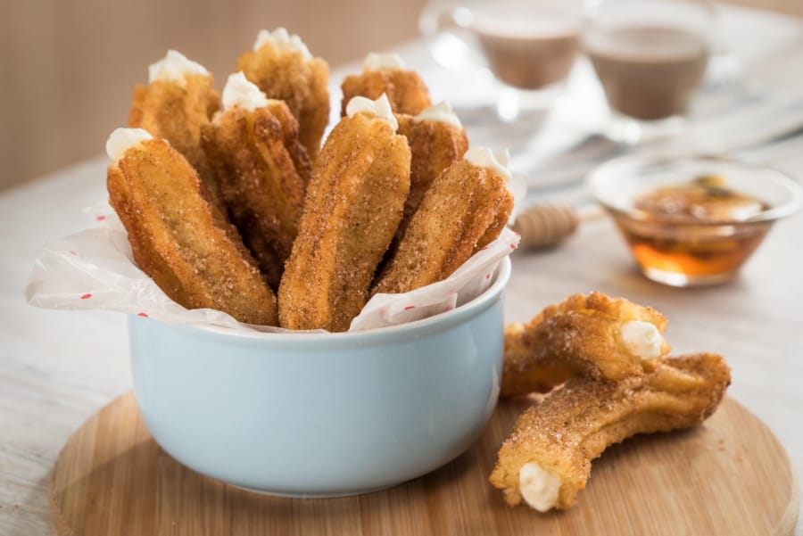 Churros Rellenos de Queso