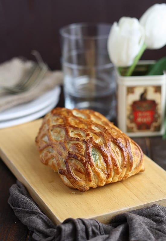 Costra de Salmón y Espinaca