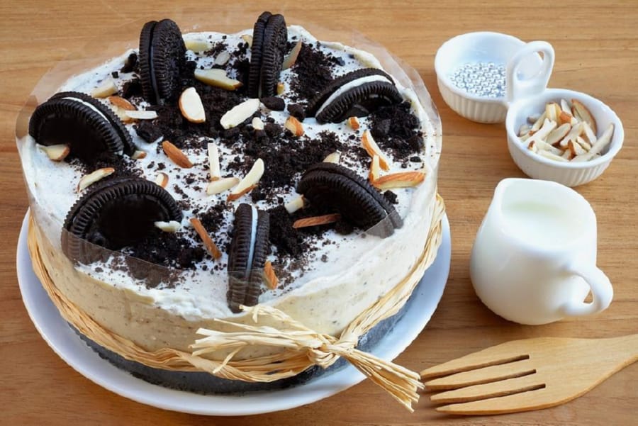 Cremoso Cheesecake de Oreo