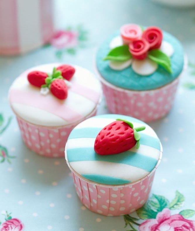 Cupcakes con Cubierta de Fondant