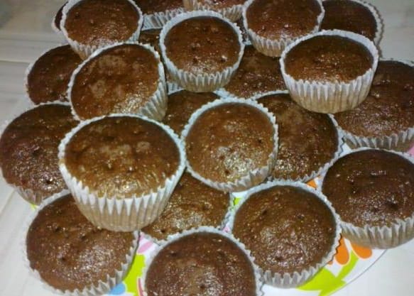 Cupcakes de Chocolate y Licor de cafe