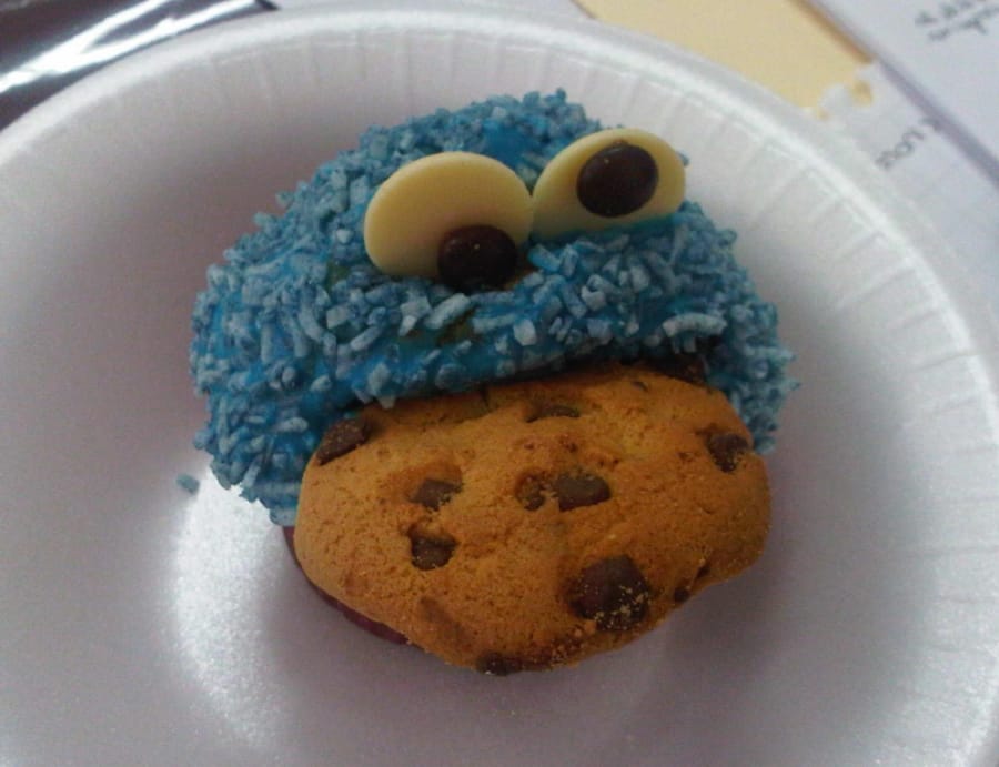 Cupcakes de Cookie Monster