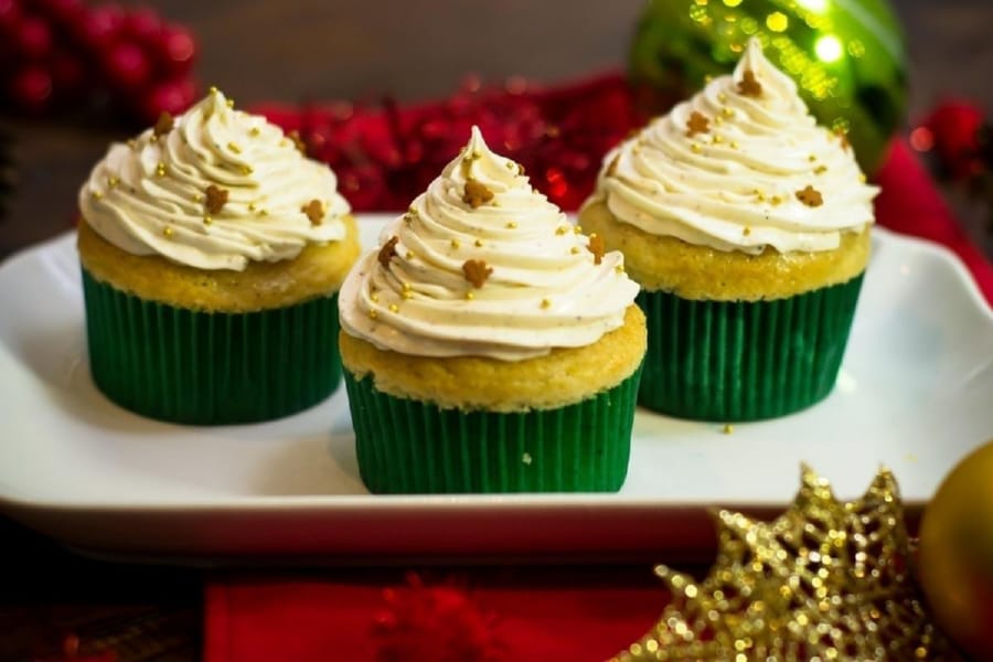 Cupcakes de Galleta de Jengibre