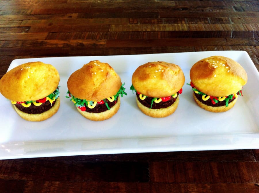 Cupcakes de Hamburguesas