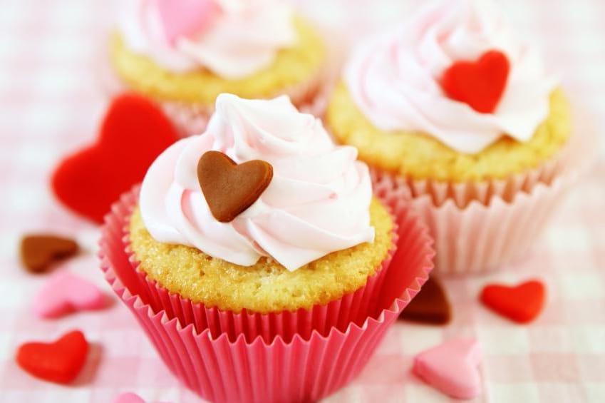 Cupcakes de San Valentin