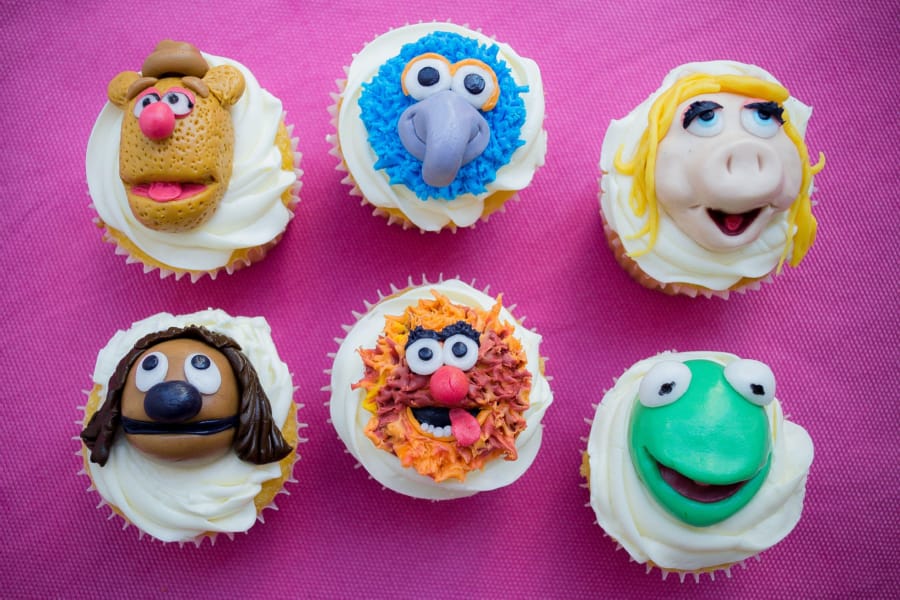 Cupcakes de Vainilla de Muppets