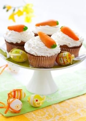 Cupcakes de Zanahoria con Betún de Queso Crema