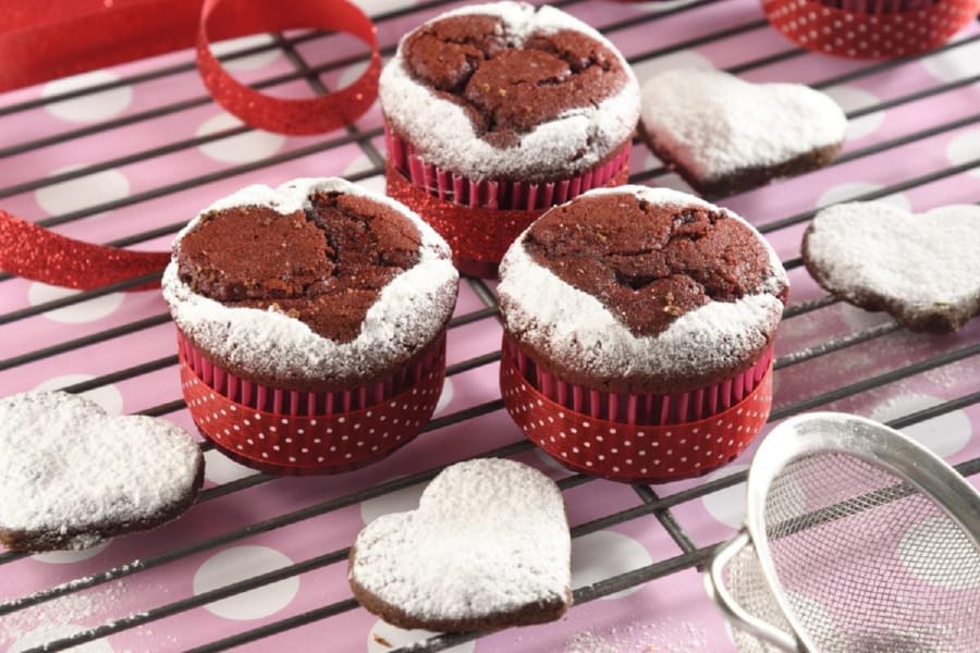 Cupcakes Red Velvet con Galletas de Chocolate