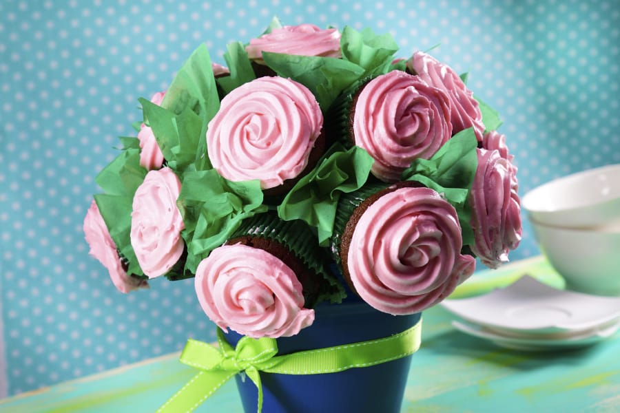 Cupcakes Rosa Bouquet