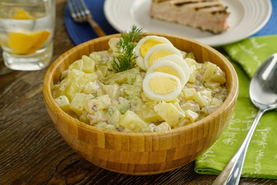 Deliciosa Ensalada de Papa con Huevo