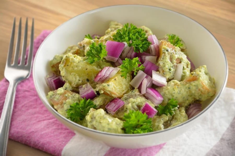 Ensalada de Papa con Salsa Pesto 