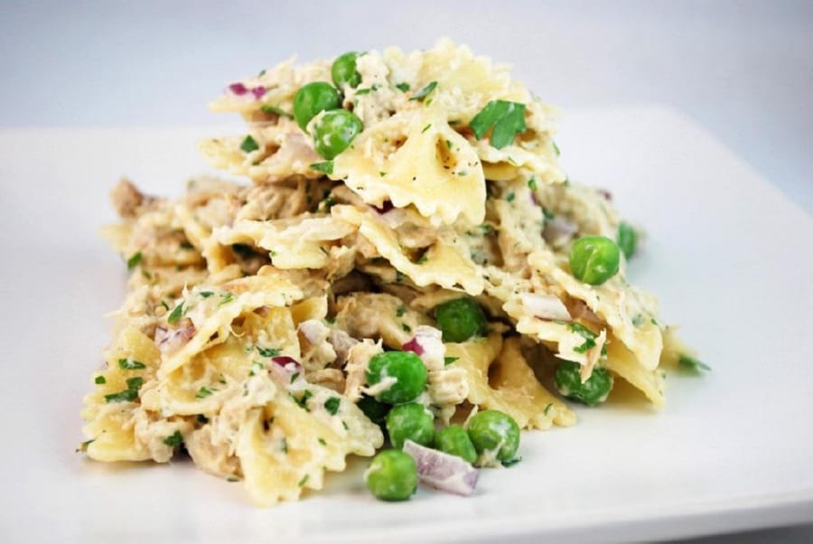 Ensalada de Pasta con Atún y Chícharos