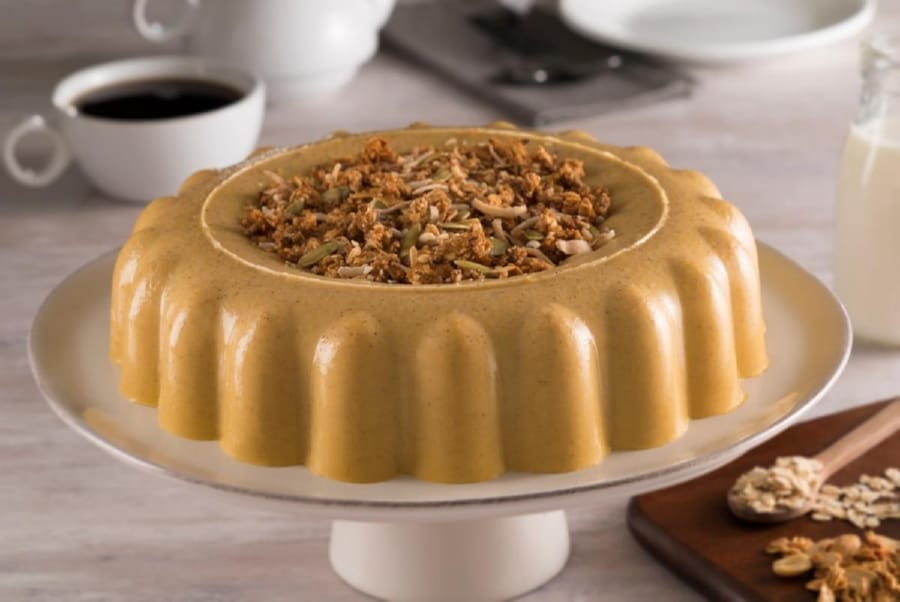 Flan de Vainilla Light con Avena