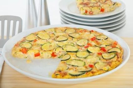 Frittata de Calabacitas y Prosciutto