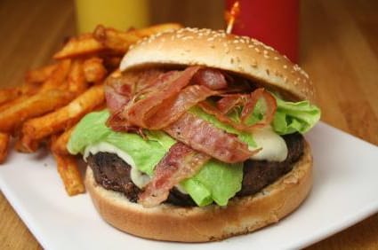 Hamburguesas con Tocino