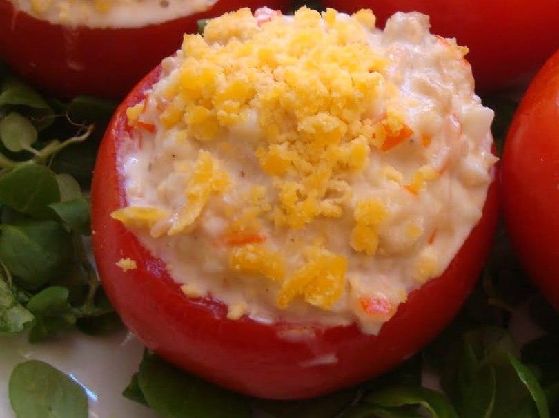 Jitomate Relleno de Surimi