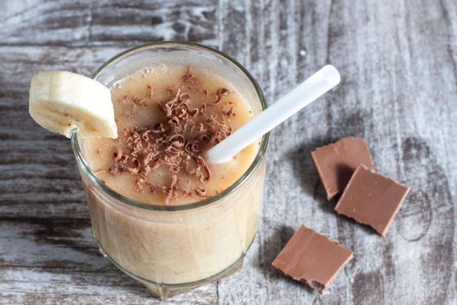 Licuado de Chocolate, Amaranto y Plátano