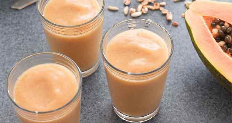 Licuado de Papaya, Manzana y Avena 