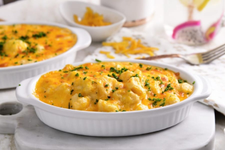  Mac and Cheese de Coliflor