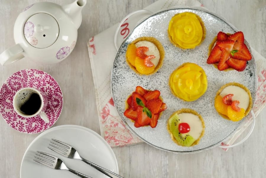 Mini Tartas de Frutas sin Horno