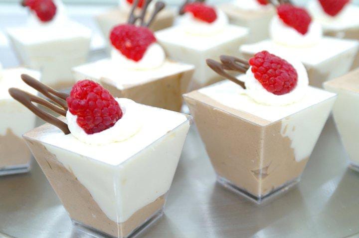 Mousse con Tres Chocolates