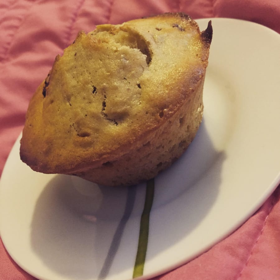 Muffins de Plátano con Chocolate y Nuez