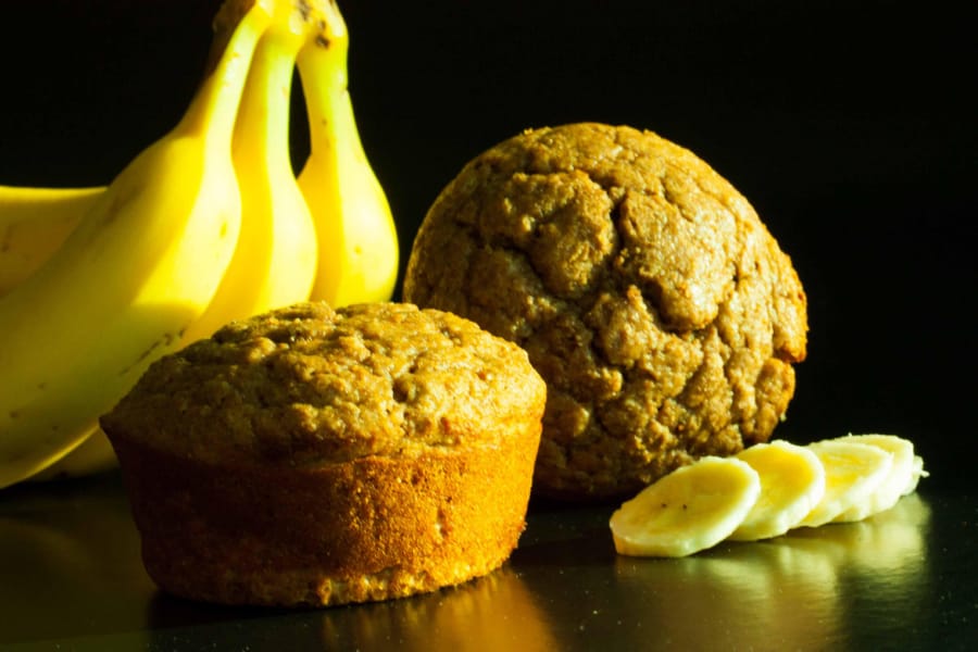 Muffins de Plátano y Salvado
