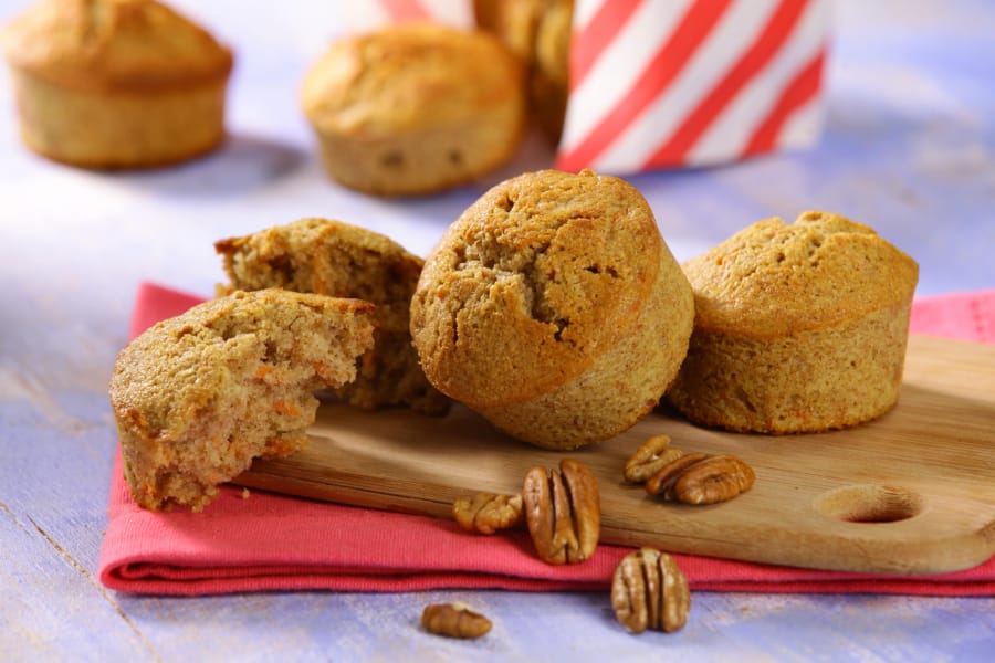 Muffins Integrales de Zanahoría