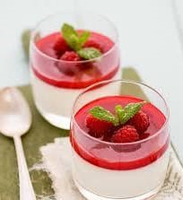 Pannacotta de Frambuesa