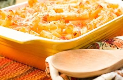 Pasta con Queso al Horno