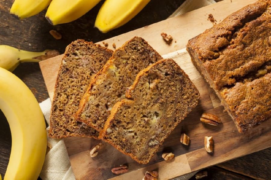 Pastel de Plátano para Veganos