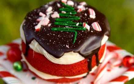 Pastel Red Velvet Navidad