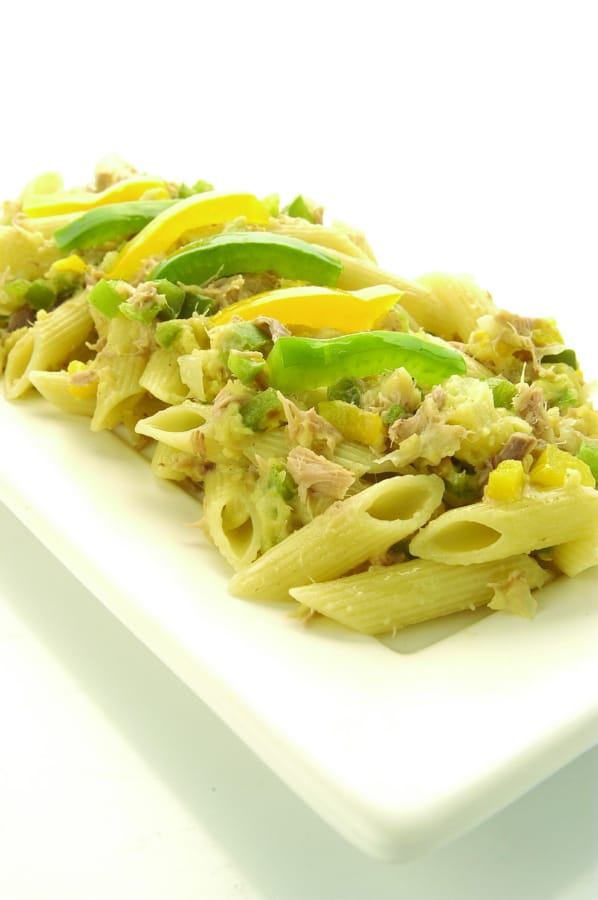 Penne con Pimientos y Atún