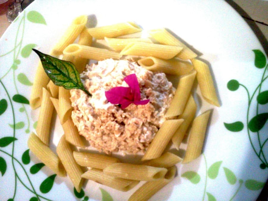 Penne con Salmón