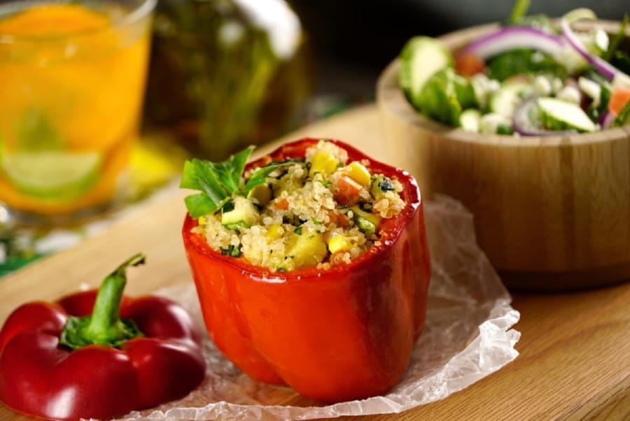 Pimientos Rellenos de Quinoa