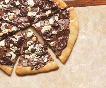 Pizza de Chocolate con Almendras