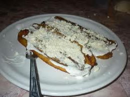 Plátanos con Crema y Queso
